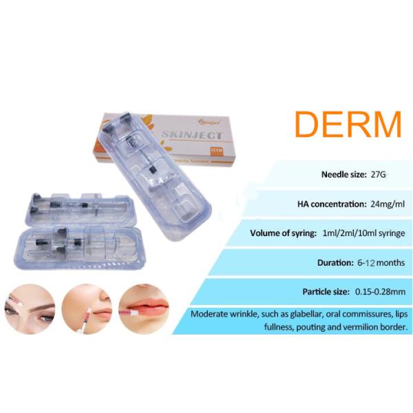 Заполнитель впрыски Skinject 2ml продуктов красоты Hyaluronic кисловочный дермальный с Lido для стороны