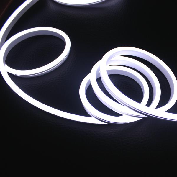 Tubo de néon LED branco ultra fino mini néon LED luz flexível 12v néon LED