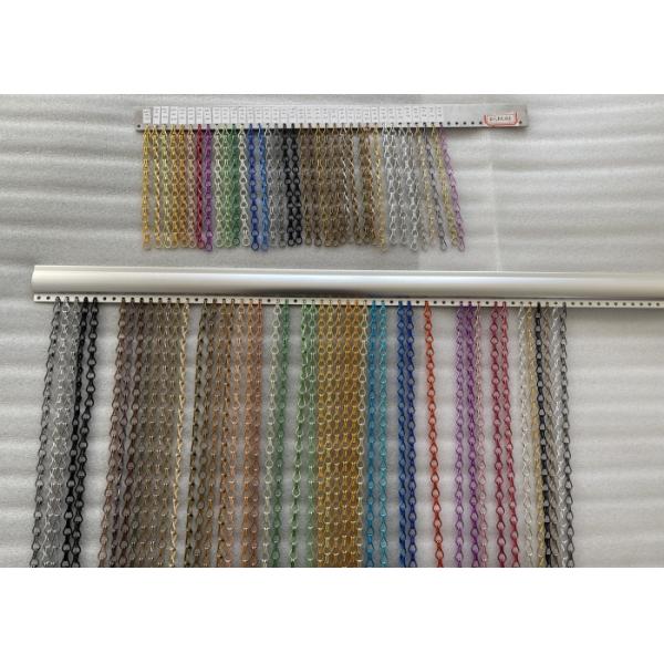1.5mm Wire diameter Drak Gray Color Aluminum Chain Metal Curtains for Office decoration use