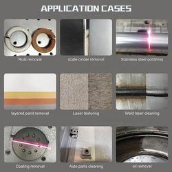 Hand Held Fiber Laser Cleaning Machine for Carbon Steel Rust Removal 500w 1000 Watt Applicable Material