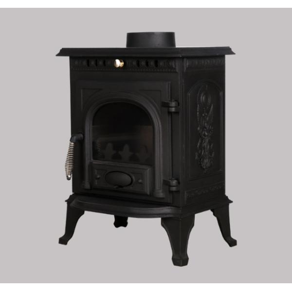 European Style Fireplace, Wood Burning, Real Fire, Independent Cast Iron Fireplace