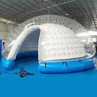 Barraca clara inflável de acampamento exterior Crystal Bubble Tent da abóbada da família