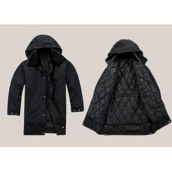 Winter Security Guard Uniform Coat / Wind Resistant Coat With Two Pieces Set