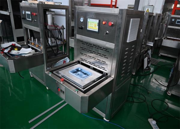 500W PLC Controlled Semi Auto Labeling Medical Heat Sealer With Adjustable Sealing Temperature