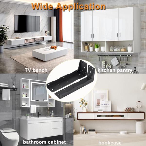 Кухонный гранит под столешницей подвесные подставки для поддержания стального угла