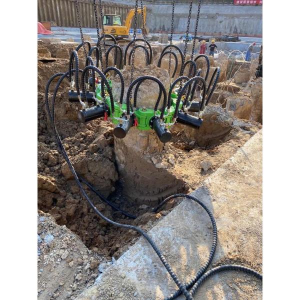 Concrete KP380A Hydraulic Pile Breaker Diameter 600-1800mm Max Rod Pressure 360kN