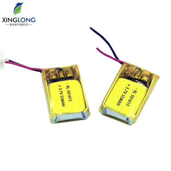 501015 55mAh 3.7V Rechargeable Lithium Polymer Battery for  Headset