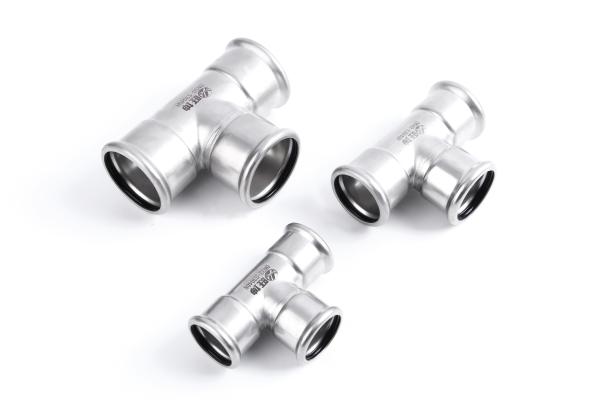 Polished Stainless Steel Press Fittings Customized For Piping Systems
