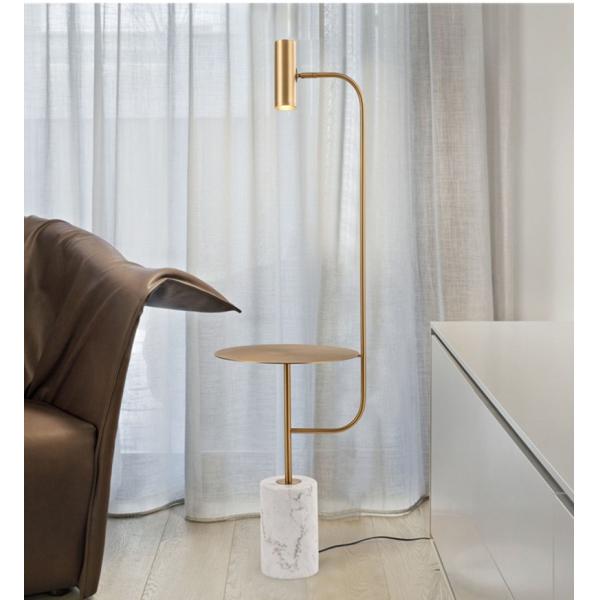 Modern Mable Floor Lamp LED Metal Shade Floor Lights For Home Decor Living Room marble lamp(WH-MFL-62)