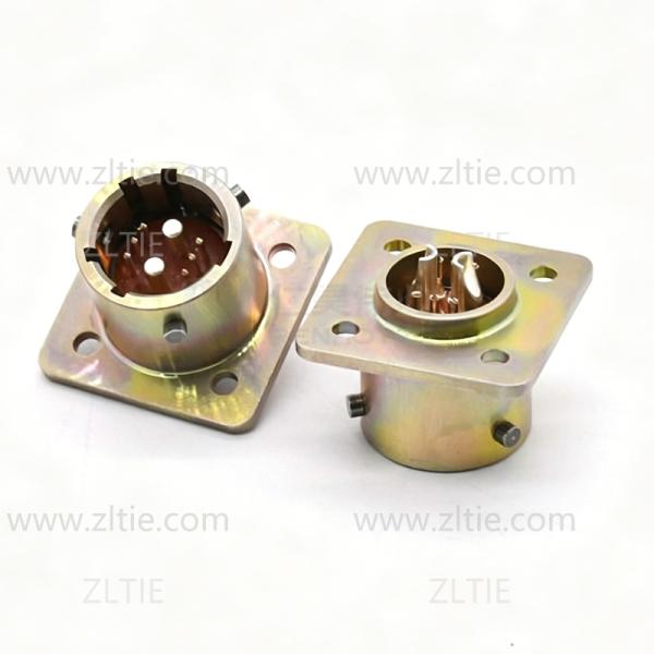 ZH127 Series Connector Shell Size 12 8pin Male Flange Socket Solder – СНЦ127-8/12ВП127-1-В