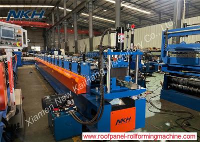 YX85-136 Water Gutter Roll Forming Machine With Cr12 Cutting Blade Material