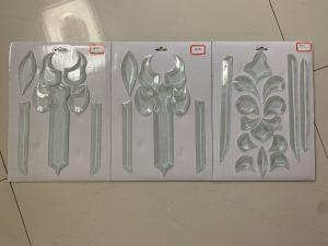 Da colagem de Chip Beveled Glass Clusters Ultra do espaço livre elipse 5MM semi