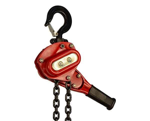 JTVL Lever Hoist with Double Pawl Brake System Low Headroom Three Stay Bolts Design Compact