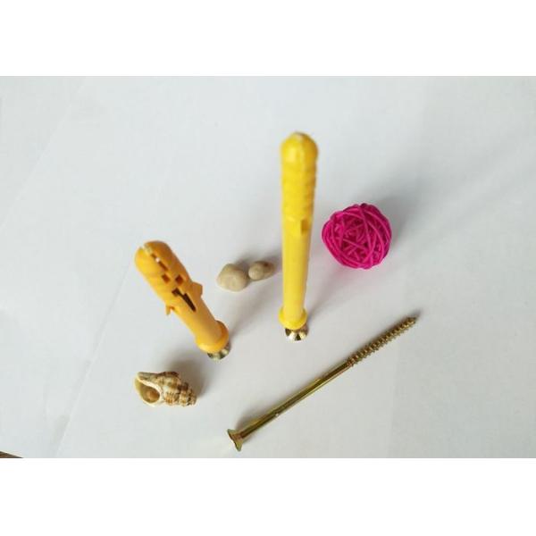 Standard Plastic Expanion Anchor Bolt / Nylon Wall Anchors For Construction