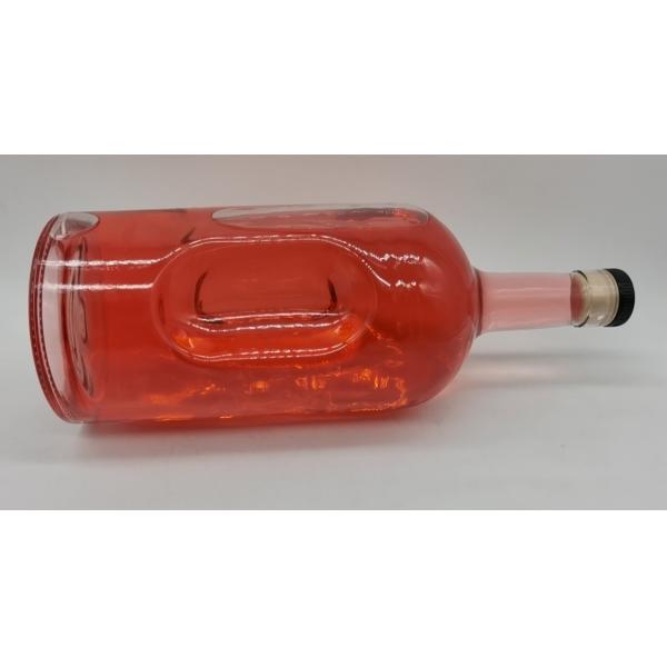 Customized Super Flint Glass Empty Bottle for 1750ml Whisky Spirit in California