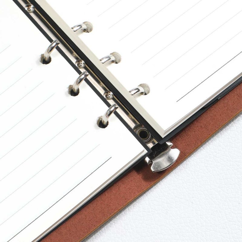 ODM Soft Cover Leather Bound Notebook Refillable Travel Journal Reusable Loose Leaf Diary Multifunctional