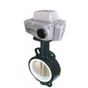 DN40 - DN1000 IP67 Electric Butterfly Valve With Normal Temperature