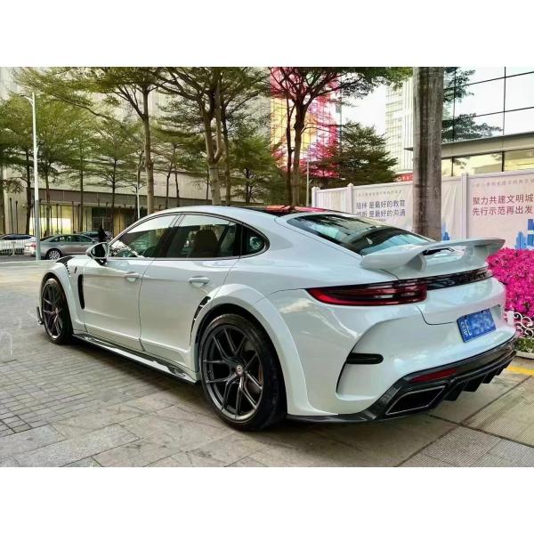 MSY Panamera 971 Body Kit Red Carbon Fiber Replace Front Bumper Spoiler Widebody Kit