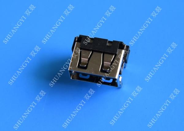 USB 2.0 A Type Female Micro USB Connector Short Body 90 Degree 4 Pin