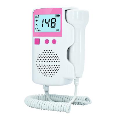 Estetoscópio Fetal de Rate Detector 3.0Mhz do coração do bebê do detector da pulsação do coração da gravidez de DC3V