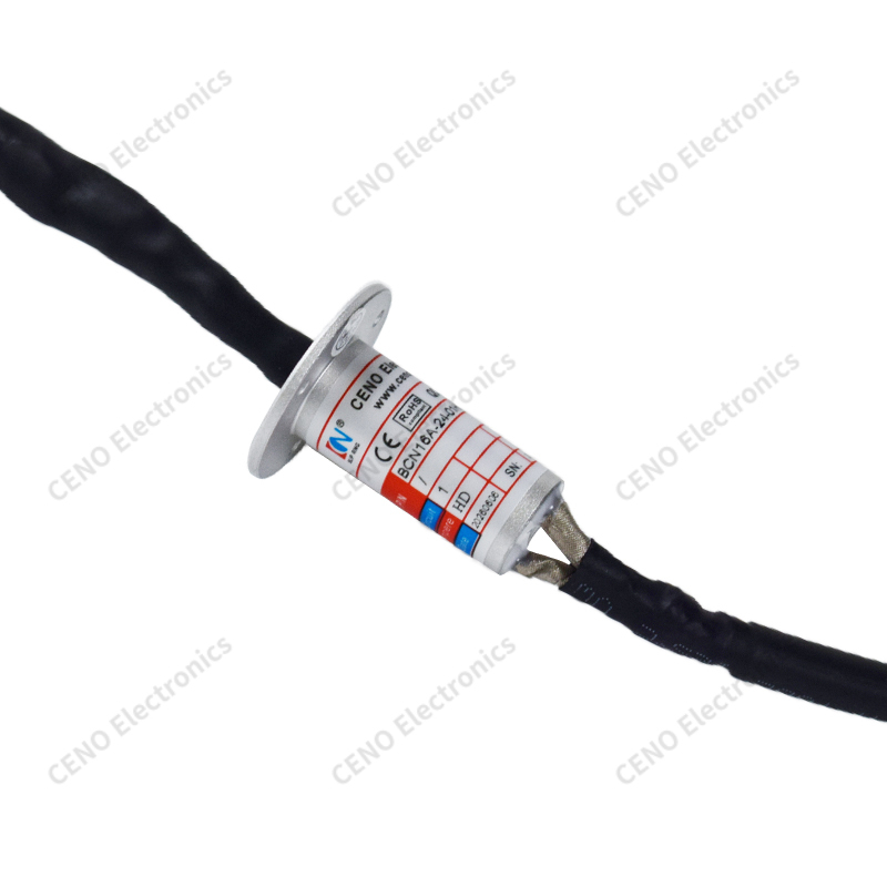 Flange Mount Capsule Slip Ring for High Current Power Transmission