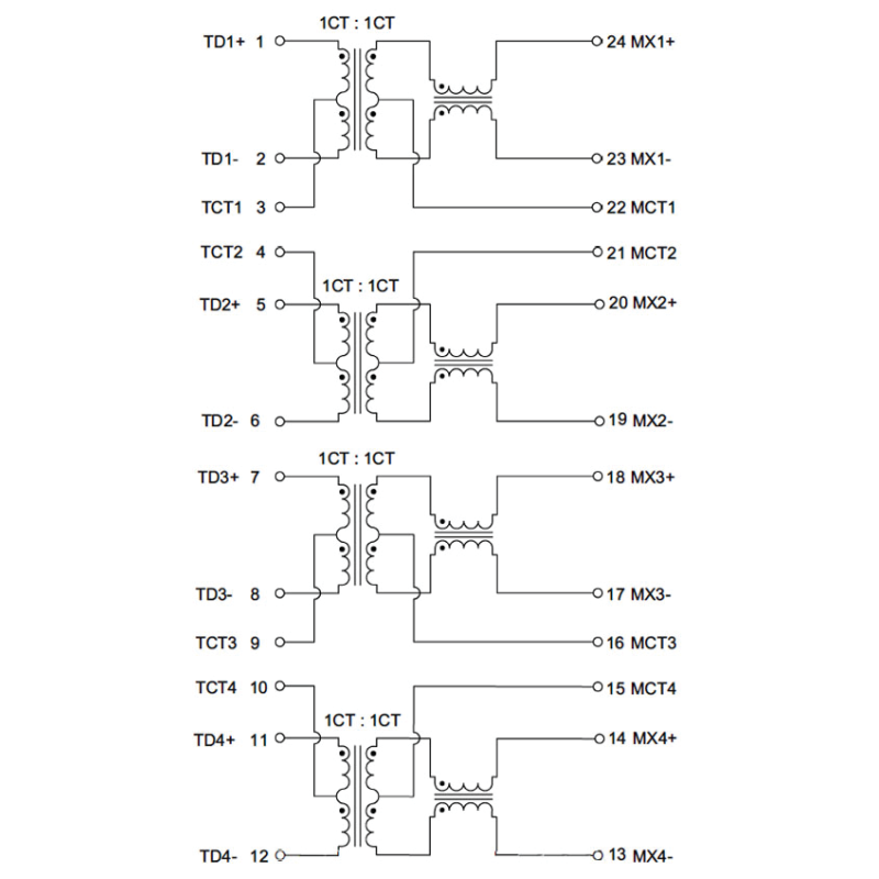 SMD LAN Transformer Module ABRACON ALANL10001-FJC1KT Designed for Fast and Gigabit Ethernet Connectivity