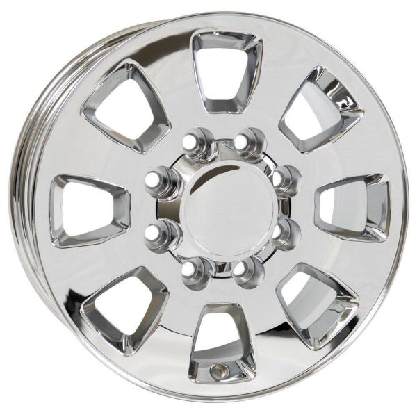 18 Rims Chevy Silverado HD 3500 8 Lug 8x6.5 Polished Wheels Rims 5501