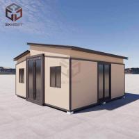 Maison préfabriquée isolée pliable Container maison évolutive avec des panneaux de laine de roche