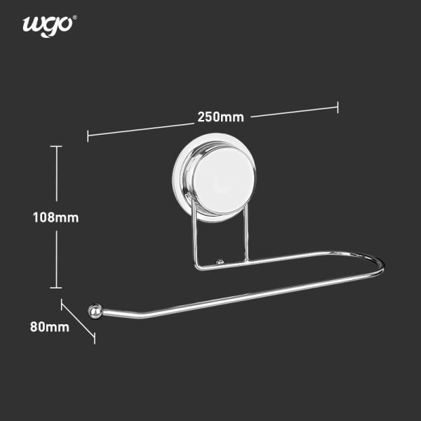 La ejecución libre de daños del cuarto de baño fijó el rollo fijo de la toalla de papel de la ventosa