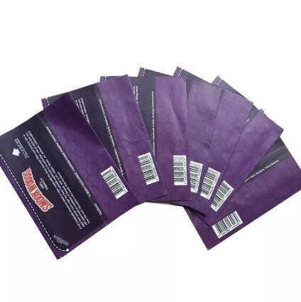 Printed Plastic Foil Fin Seal Smokewoods Tobacco Packaging Bags Pouch For tobacco