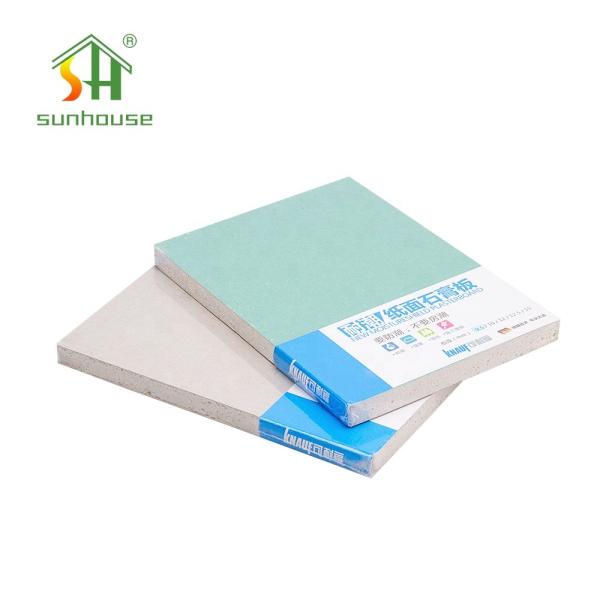 Tabla de yeso ignífugo 1220x2440mm 12mm para tejas de techo
