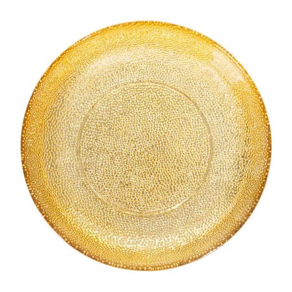 2022 NEW Silver Decorated Spray Glass Charger Dinnerware High Quality Charger Plates