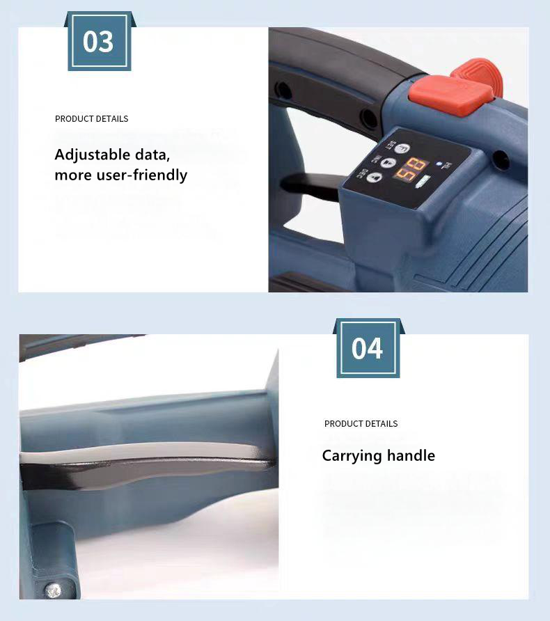 Portable Electric Strapping Machine with 2800N-3200N Maximum Tension for Easy Operation
