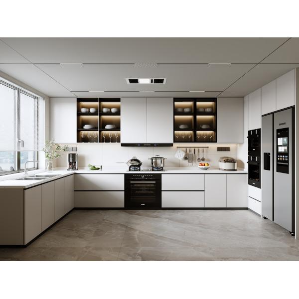 2026 Modern Furniture Luxury Customized Wood MDF Melamine Kitchen Cabinets
