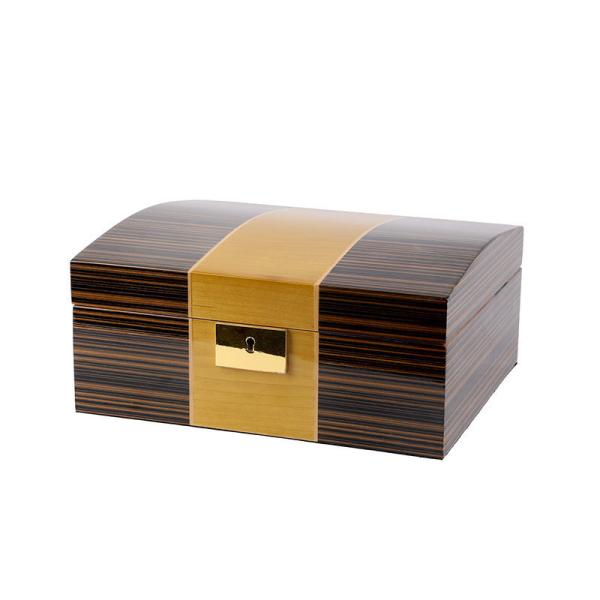 Piano Lacquer Pine Wood Cigar Humidor Box