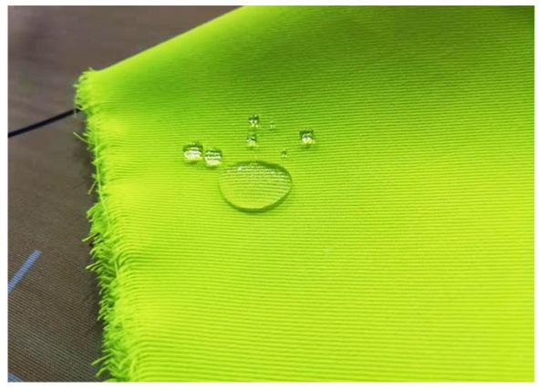 Do enrugamento fluorescente de pano do à prova de água material livre de pano peso de 240 G/M