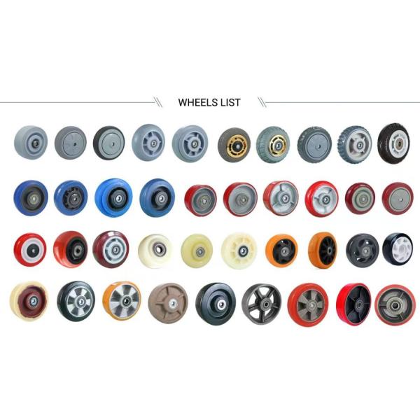 Промышленное оборудование 3-дюймовое оранжевое колесо с тормозом и блокировкой тормоза