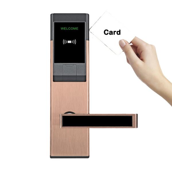 Entry Room RFID Hotel Electronic Locks 4 AA Alkaline Hotel Key Card Lock