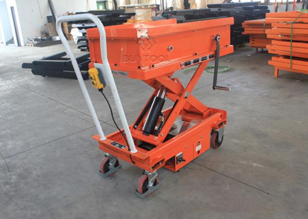 light duty manual mobile scissor lift table 1500mm Electric Ball Platform Transfer