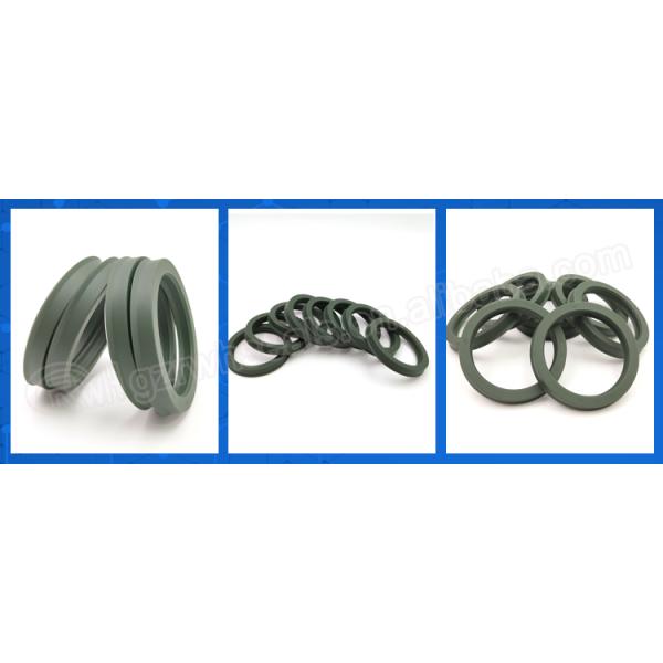 Плунжерный шток масла устойчивый герметизирует гидравлический материал Pu зеленого цвета