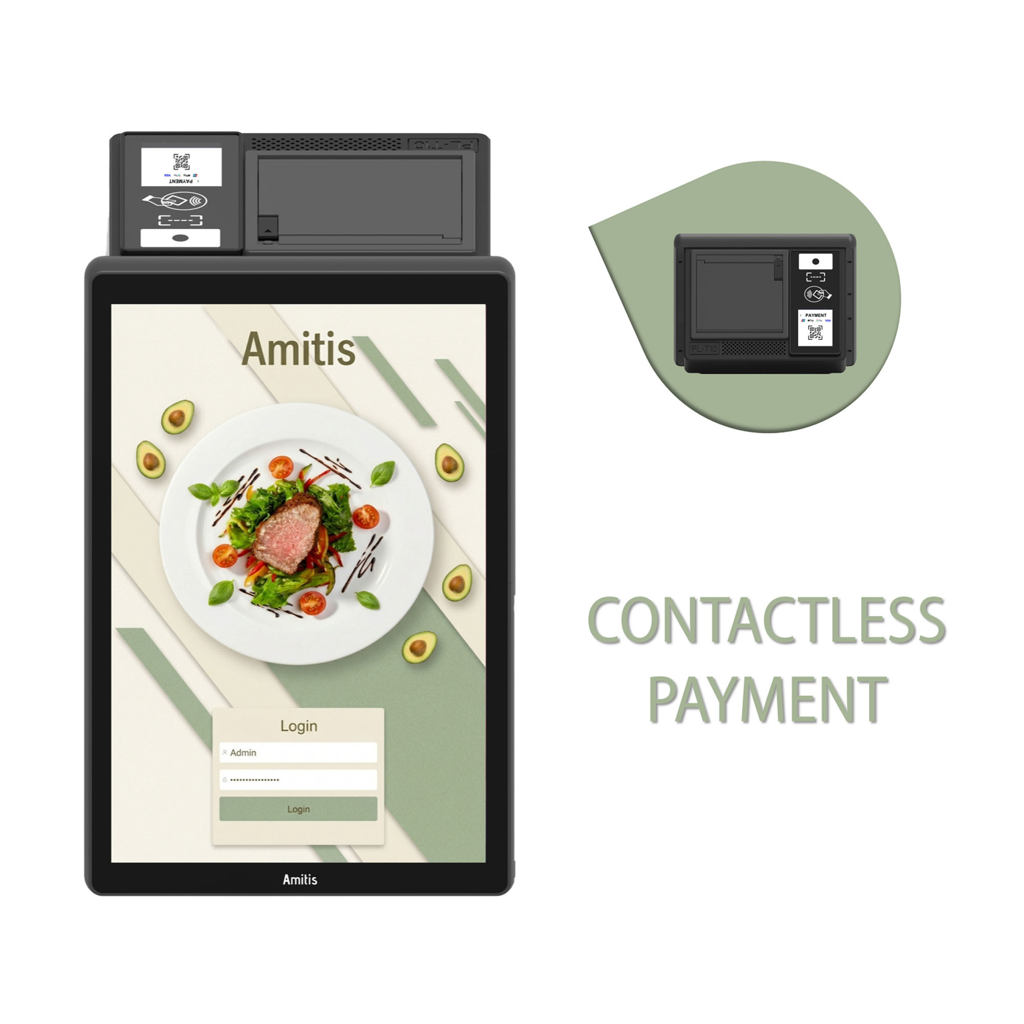Android 13 NFC RFID POS Terminal Fast Scanning For Contactless Payments