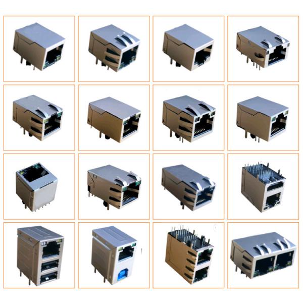 rj 45 8p8c smt smd connector single port modular jack modular vertical surface mount unshielded reel packing