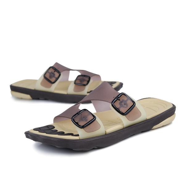 Comfort Slide Mens Sports Slippers Bathroom Water Shoes Double Buckle