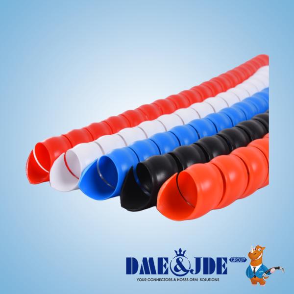 Premium Spiral Wrap Sleeving Protective flat surface For Hydraulic Hoses