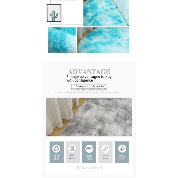 Stain Resistant Ultra Soft Fluffy Bedroom Rugs Oval Beige Throw Rugs for Small Spaces