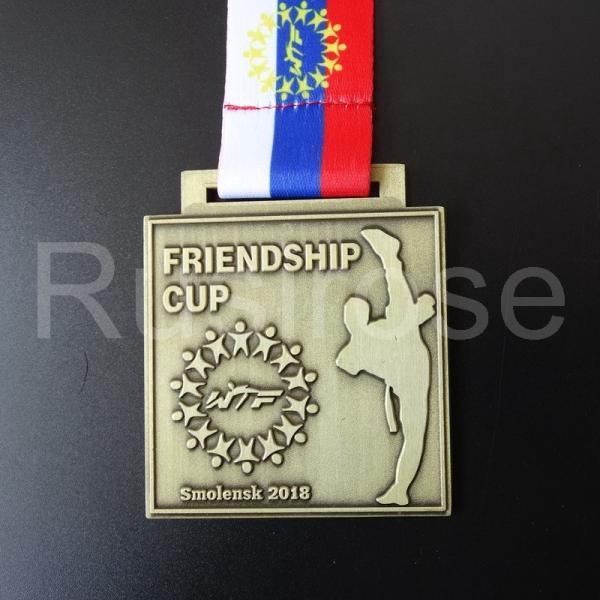 Customized individual metal medals, custom-made honour medals for martial arts competitions, gold silver bronze medal