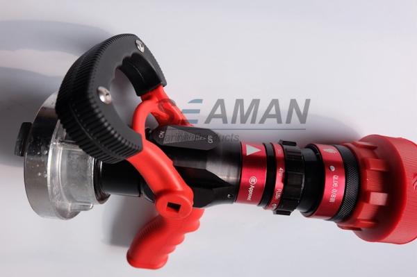 Automatic 4 Position High Pressure Fire Hose Nozzles Fire Pistol Adjustable Flow Rate