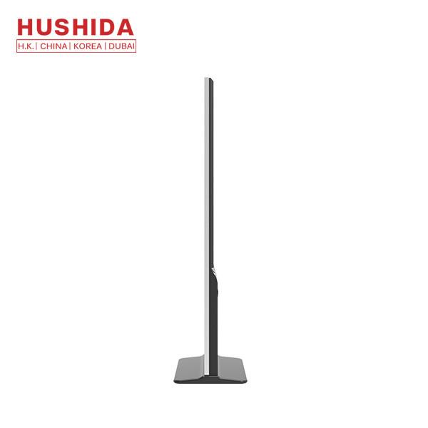 Straight Floor Standing LCD Advertising Display HD Screen Network Solution