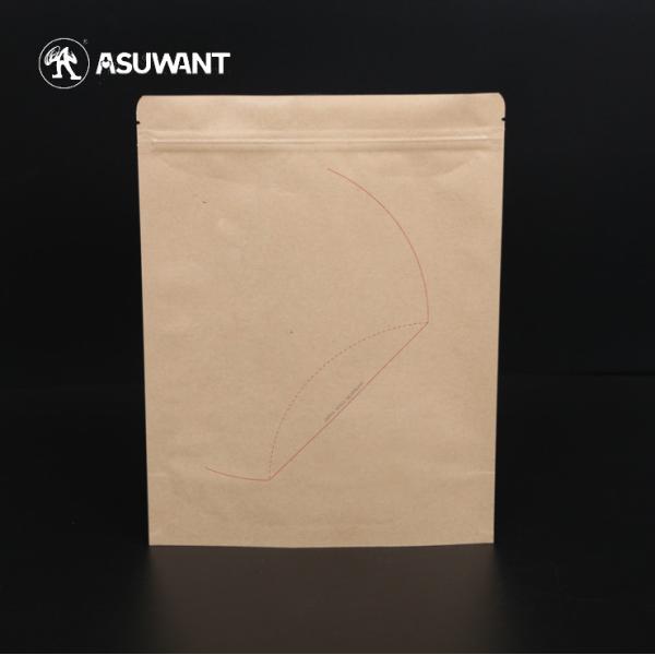 150 сумок Kraft бортового уплотнения Mic 3 Ziplock бумажных упаковывая