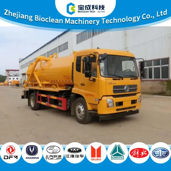 8600L Large Capacity Vacuum Sewage Suction Truck